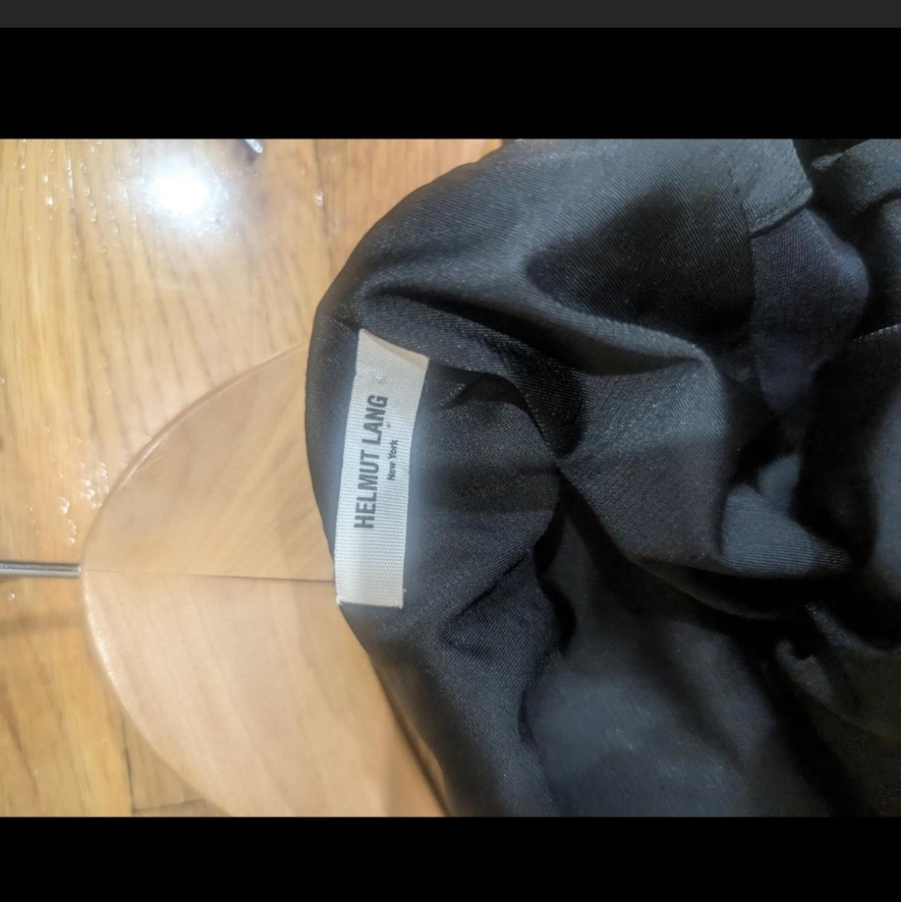 Helmut Lang Black and Red One Shoulder Sheath Dress - Picture 2 of 2